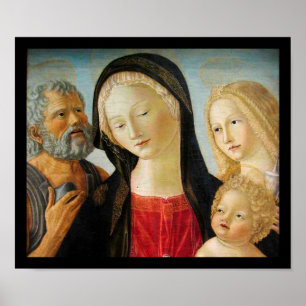 Madonna met kind, St Jerome en Mary Magdalene Poster