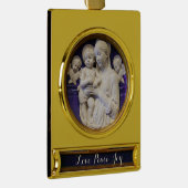 MADONNA MET KIND VERGULD BANNER ORNAMENT (Rechts)