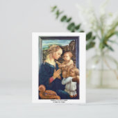 Madonna met twee engelen van lippi fra Filippo Briefkaart (Staand voorkant)