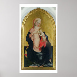 Madonna of Humility, c.1410 (tempera op het paneel Poster