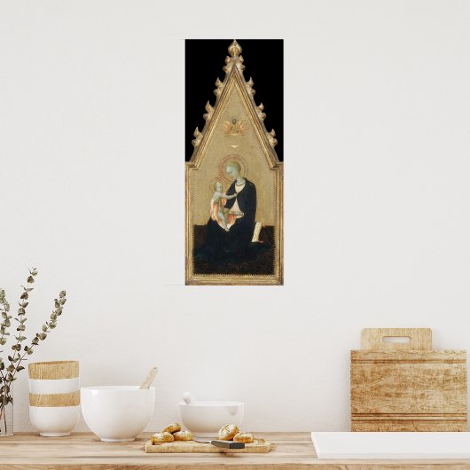 Madonna of Humility - Sassetta Poster des Beaux-Ar (Cuisine)