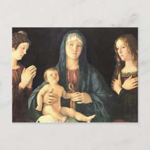 Madonna und zwei Heilige Briefkaart