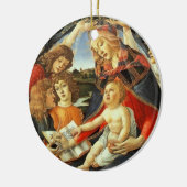 Madonna van Botticelli. kerstcadeau-Ornament Keramisch Ornament (Links)