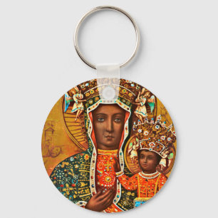 Madonna van Czestochowa Poolse katholieke Maria Sleutelhanger