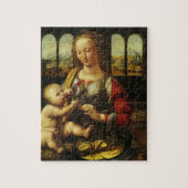 Madonna van de anjer door Leonardo da Vinci Legpuzzel (Verticaal)