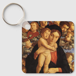 Madonna van de Cherubijnen van Andrea Mantegna Sleutelhanger