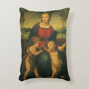 Madonna van de distelvink van Rafaël Sanzio Accent Kussen