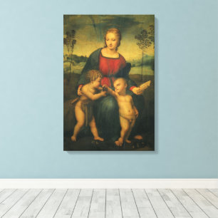 Madonna van de distelvink van Rafaël Sanzio Canvas Afdruk