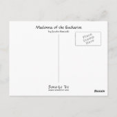 Madonna van de Eucharist Briefkaart (Achterkant)