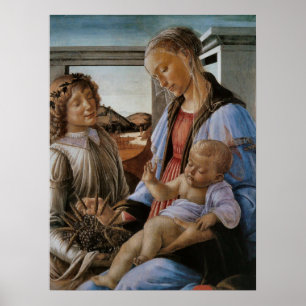 Madonna van de Eucharist door Botticelli Poster