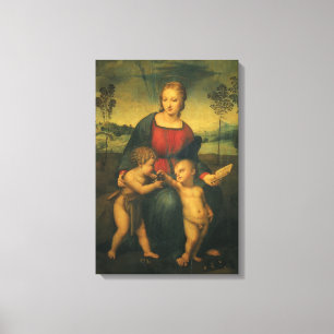 Madonna van de Goldfinch door Raphael Sanzio Canvas Afdruk