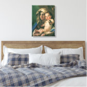 Madonna van de Goldfinch van Tiepolo, kunst Canvas Afdruk (Insitu (Slaapkamer))