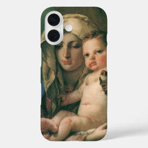 Madonna van de Goldfinch van Tiepolo,  kunst iPhone 16 Hoesje