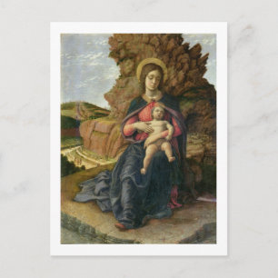 Madonna van de grot, 1488-90 (tempera op het panee briefkaart
