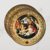 Madonna van de Grote Kerstpartij Red Ruby Kaart (Voorkant / Achterkant)