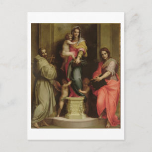 Madonna van de Harpies, 1517 (olie op het paneel) Briefkaart