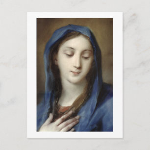 Madonna van de kapel (pastel op papier) briefkaart