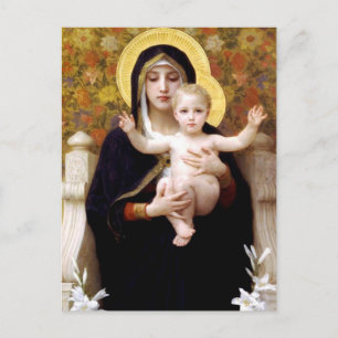 Madonna van de lelies, William Bouguereau ansichtk Briefkaart