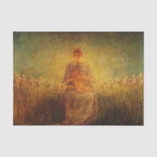 Madonna van de Lilies door Gaetano Previati Tissuepapier