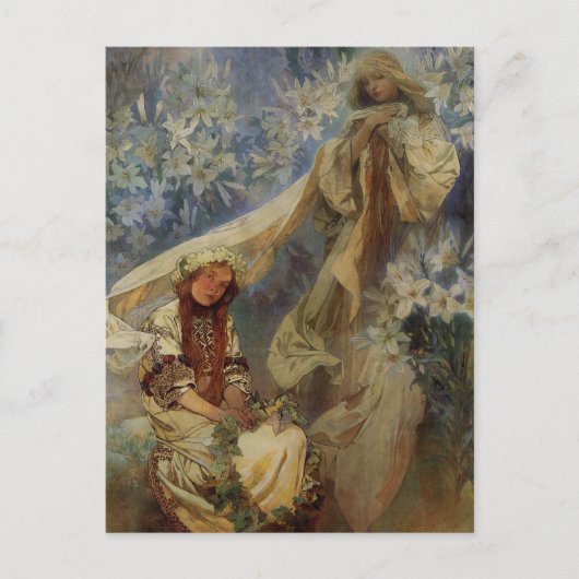 Madonna van de Lillies Briefkaart (Voorkant)