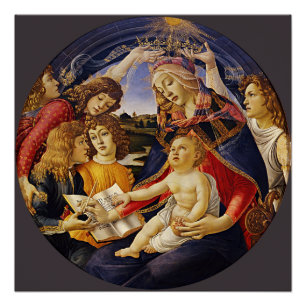 Madonna van de Magnificat Botticelli Glossy Perfect Poster