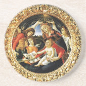 Madonna van de Magnificat Zandsteen Onderzetter (Voorkant)