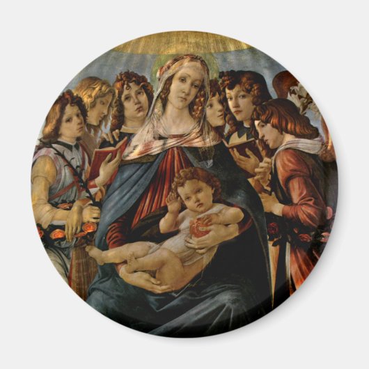 Madonna van de Pomegranaat - Botticelli Magneet (Voorkant)