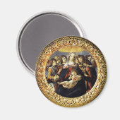 Madonna van de Pomegranaat Magneet (Voorkant / Achterkant)
