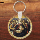 Madonna van de Pomegranaat Sleutelhanger (Voorkant)
