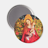 MADONNA VAN DE ROOS BOWER MAGNEET (Voorkant / Achterkant)