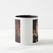 Madonna van de Rosary (olie op canvas) Mok (Midden)