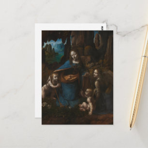 Madonna van de rotsen, Maagd Maria, Jezus, Johanne Briefkaart