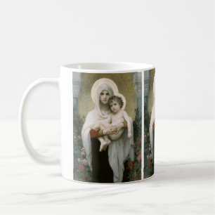 Madonna van de Rozen door William-Adolphe Bouguere Koffiemok