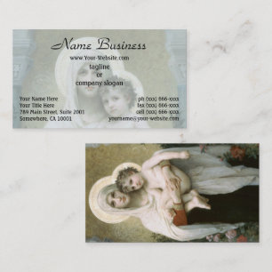 Madonna van de Rozen door William-Adolphe Bouguere Visitekaartje