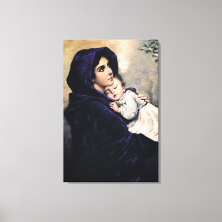 Madonna van de straten canvas afdruk