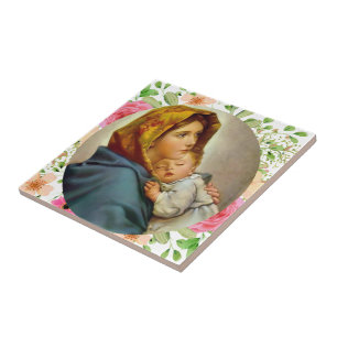 Madonna van de Straten Heilige Maria Madonnina Tegeltje
