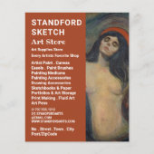 Madonna van Edvard Munch, een kunstwinkel Flyer (Voorkant)