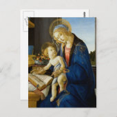 Madonna van het Boek van Botticelli Briefkaart (Voorkant / Achterkant)