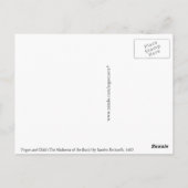 Madonna van het Boek van Botticelli Briefkaart (Achterkant)