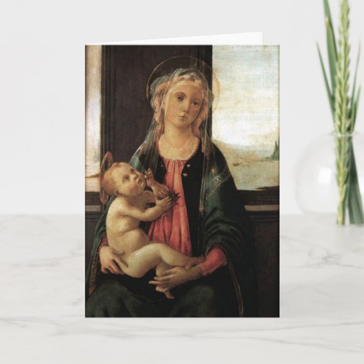 Madonna van het Zee - Sandro Botticelli - c1477 Kaart (Voorkant)