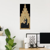 Madonna van Humility - Sassetta Fine Art Poster (Thuiskantoor)