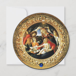 Madonna van Magnificat kerstparty Blue Gem Kaart