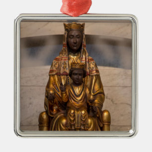 Madonna van Montserrat Zwarte Madonna Spanje Metalen Ornament