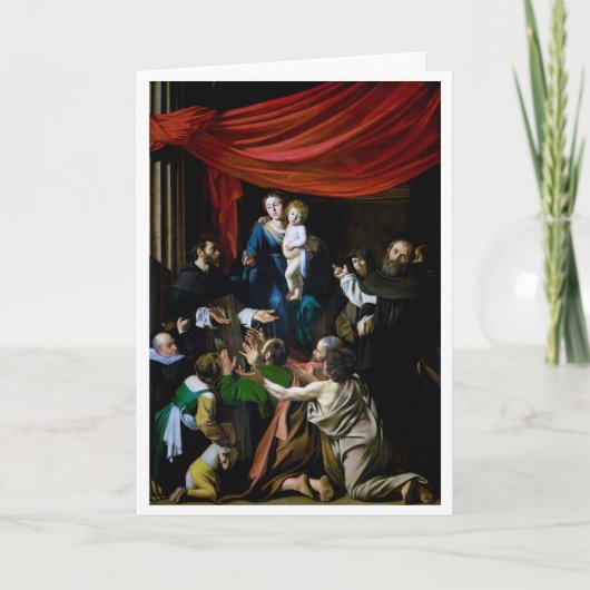 Madonna van Rosary, Caravaggio Kaart (Voorkant)