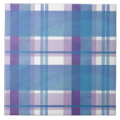 Madras Carreaux Bleu et Violet (Devant)