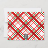 Madras Check Carte de Noël Plaid (Dos)