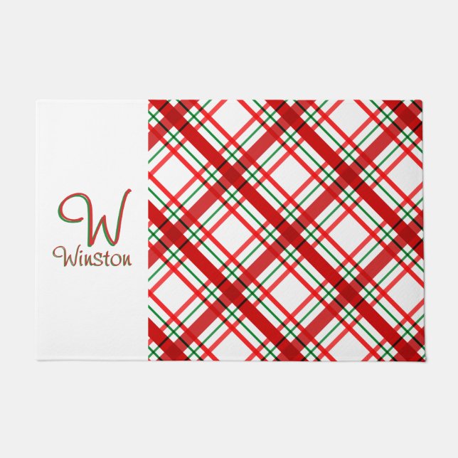 Madras Check Deurmat (Voorkant)