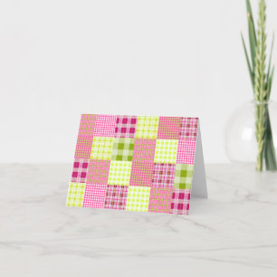 Madras Geïnspireerd door de Plaid Notecard Kaart