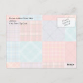 Madras Patchwork Briefkaart (Achterkant)