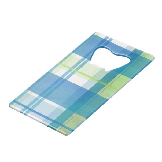 Madras Plaid Green et Blue (Devant Angle)